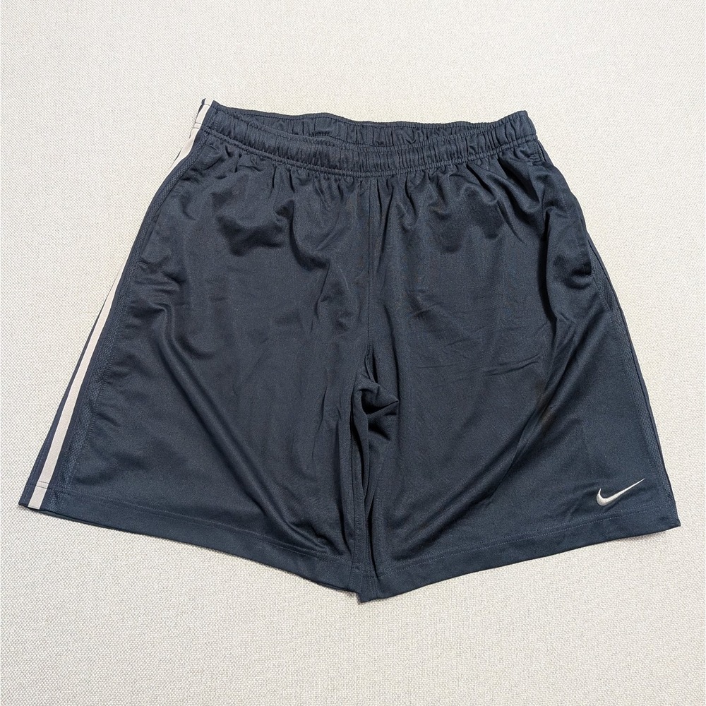 Nike Men's Activewear Shorts XL Dark Blue Elastic Waist Athletic Gym Workout